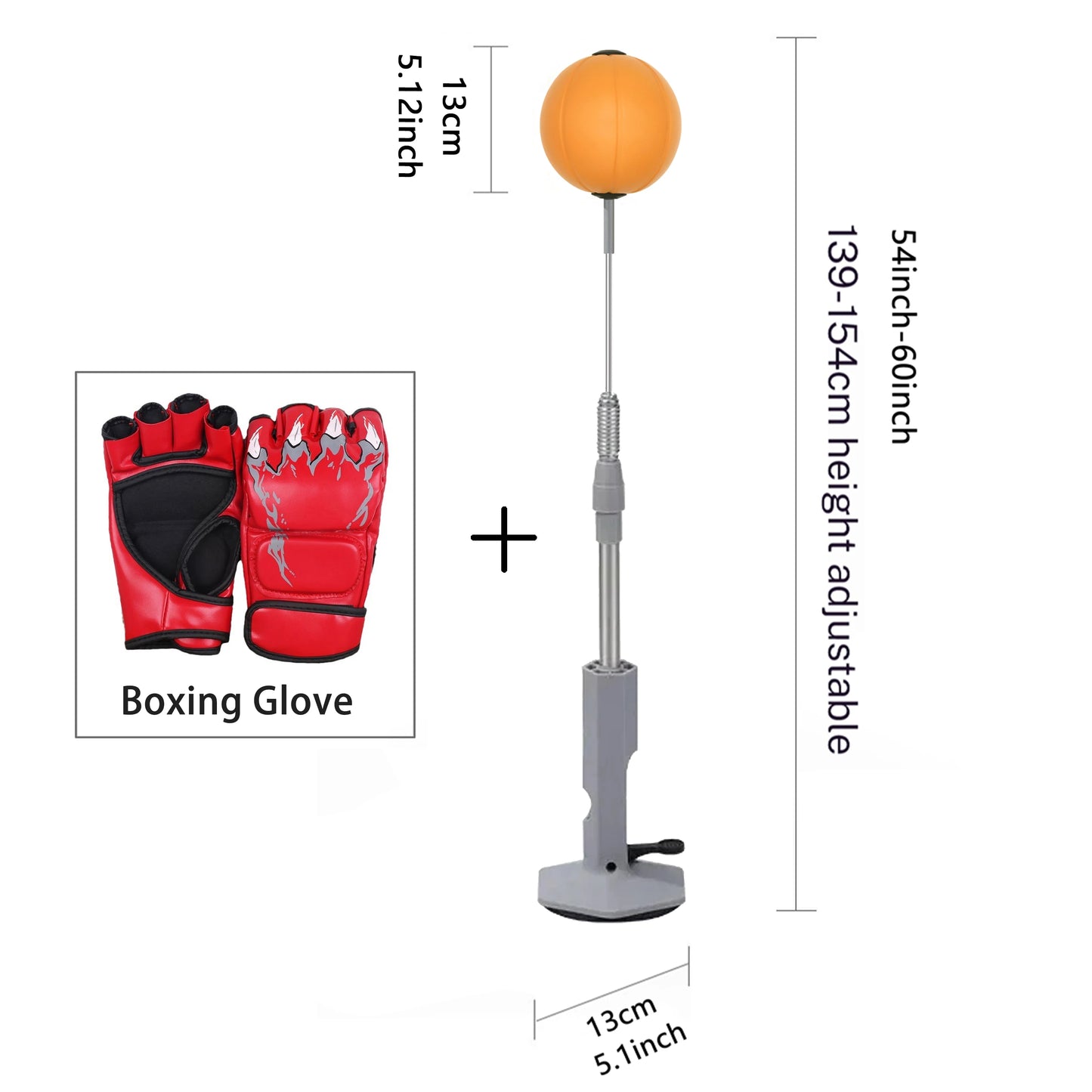 Lightweight Suction Cup Boxing Speed Bag for Teens and Adults - Reflex and Agility Training for Stress Relief