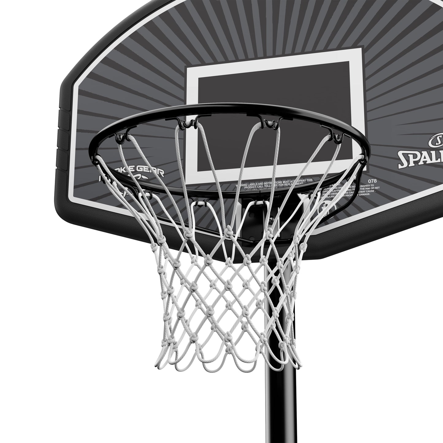 Eco-Composite 32 Inch Telescoping Portable Basketball Hoop System