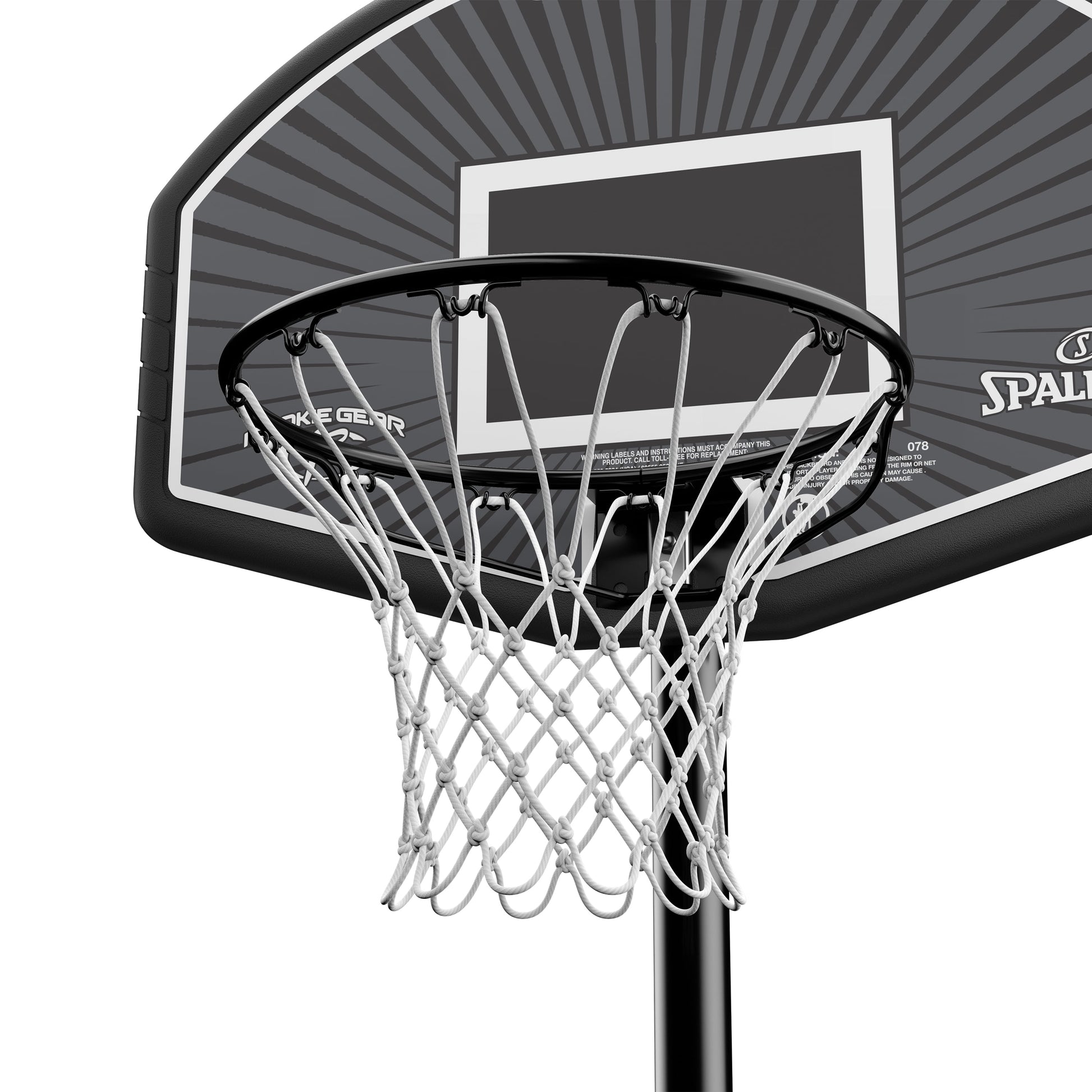 Eco-Composite 32 Inch Telescoping Portable Basketball Hoop System
